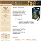 Tablet Screenshot of dungenie.com